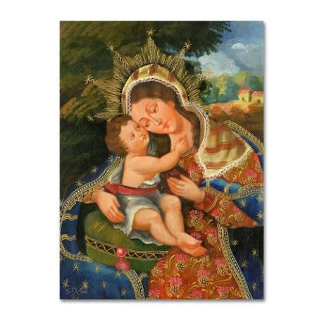 Masters Fine Art 'The Virgin And Son III' Canvas Art,24x32